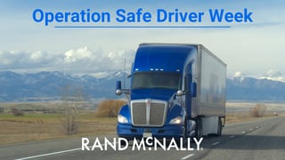 Operation Safe Driver Week