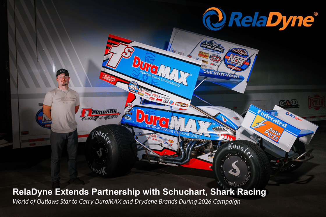 RelaDyne Extends Partnership with Schuchart, Shark Racing PR Image