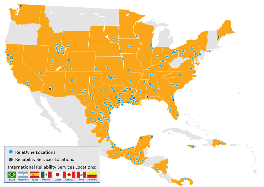 Sun Coast Map with Dots